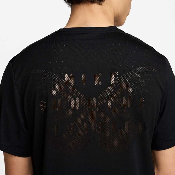 Nike Running Division Moth See Through Tee Shirt S Black Dri-Fit ADV FQ3091-010 - Picture 1 of 16